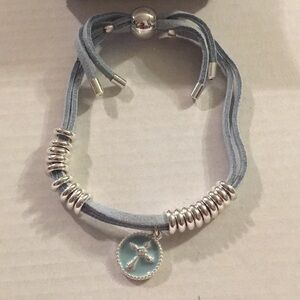 Avon Symbolic Charm Cord Bracelet Cross (M)